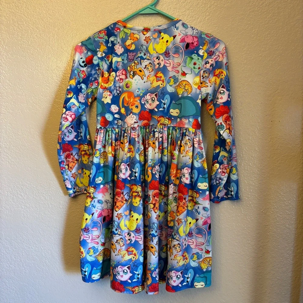 Girls Pokémon Character Twirl Dress – Size 10/12 – Long Sleeve